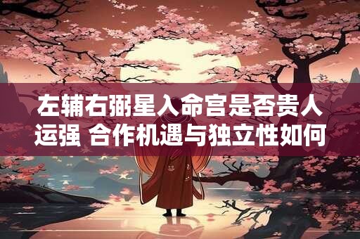 左辅右弼星入命宫是否贵人运强 合作机遇与独立性如何取舍