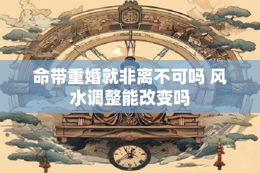 命带重婚就非离不可吗 风水调整能改变吗
