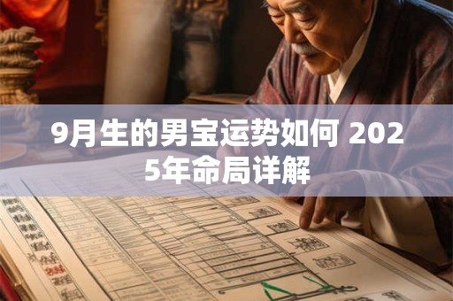 9月生的男宝运势如何 2025年命局详解