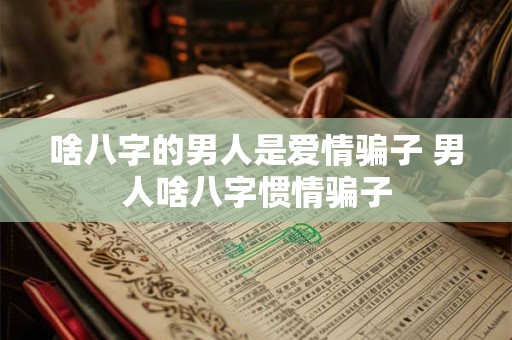 啥八字的男人是爱情骗子 男人啥八字惯情骗子