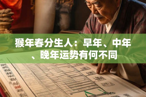 猴年春分生人：早年、中年、晚年运势有何不同