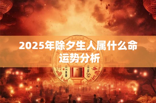 2025年除夕生人属什么命 运势分析 2025年除夕生人属什么命 运势分析