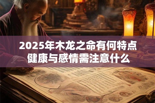 2025年木龙之命有何特点 健康与感情需注意什么