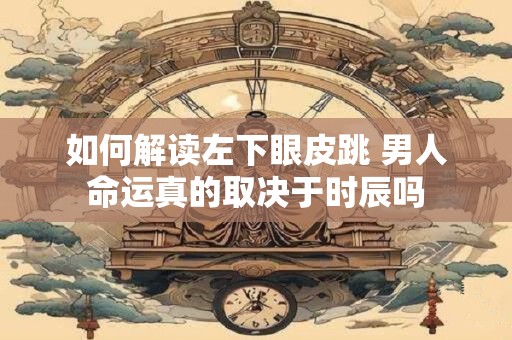 如何解读左下眼皮跳 男人命运真的取决于时辰吗