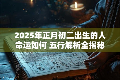 2025年正月初二出生的人命运如何 五行解析全揭秘