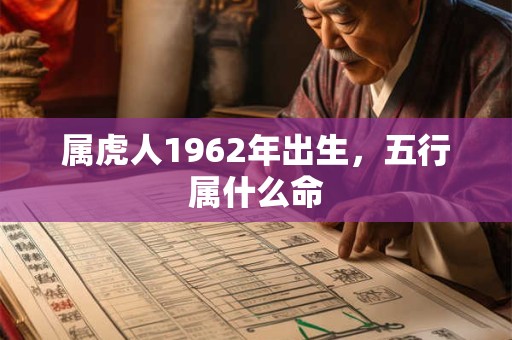 属虎人1962年出生，五行属什么命