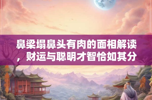 鼻梁塌鼻头有肉的面相解读,财运与聪明才智恰如其分 鼻梁塌鼻头有肉的面相解读,财运与聪明才智恰如其分
