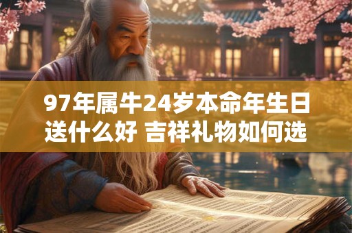 97年属牛24岁本命年生日送什么好 吉祥礼物如何选