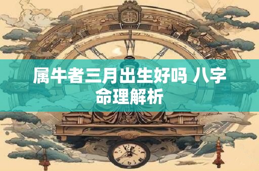 属牛者三月出生好吗 八字命理解析