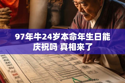 97年牛24岁本命年生日能庆祝吗 真相来了