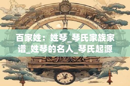 百家姓：姓琴_琴氏家族家谱_姓琴的名人_琴氏起源