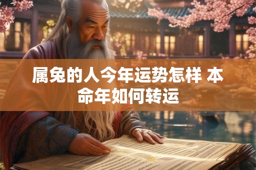 属兔的人今年运势怎样 本命年如何转运