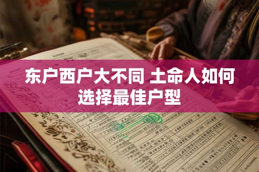 东户西户大不同 土命人如何选择最佳户型 东户西户大不同 土命人如何选择最佳户型