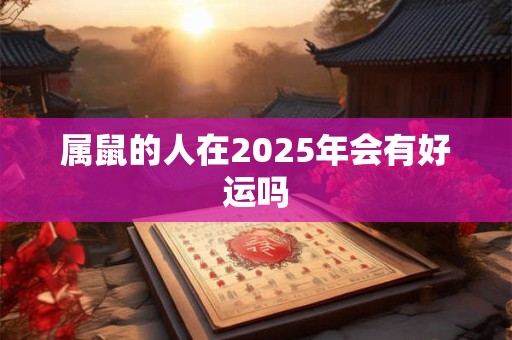 属鼠的人在2026年会有好运吗