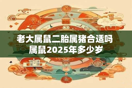 老大属鼠二胎属猪合适吗 属鼠2025年多少岁 老大属鼠二胎属猪合适吗 属鼠2025年多少岁