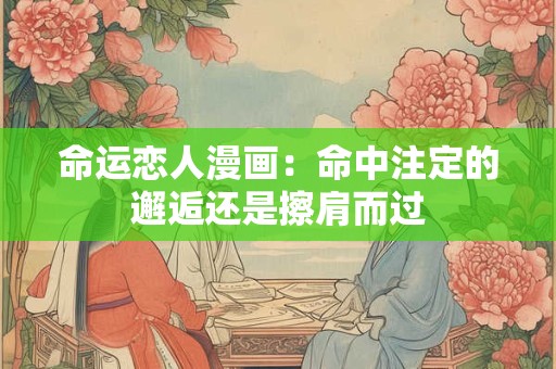 命运恋人漫画：命中注定的邂逅还是擦肩而过