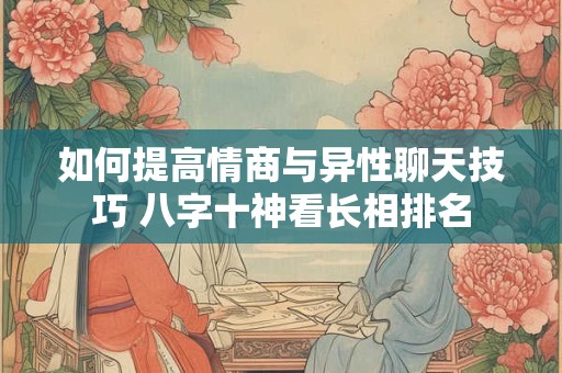 如何提高情商与异性聊天技巧 八字十神看长相排名
