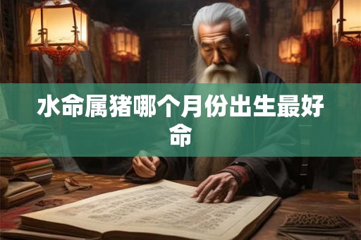 水命属猪哪个月份出生最好命
