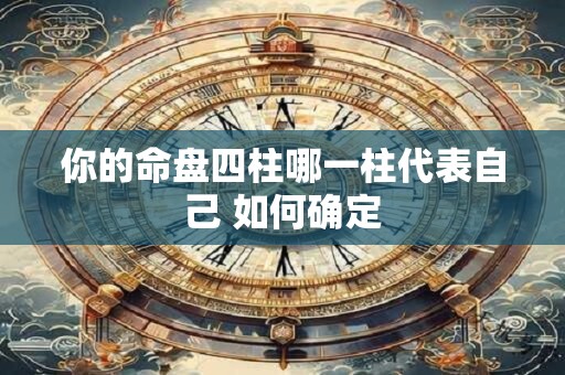你的命盘四柱哪一柱代表自己 如何确定