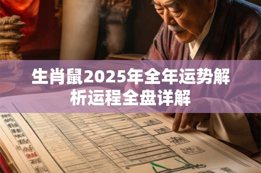 生肖鼠2025年全年运势解析运程全盘详解