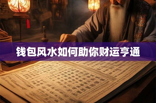 钱包风水如何助你财运亨通
