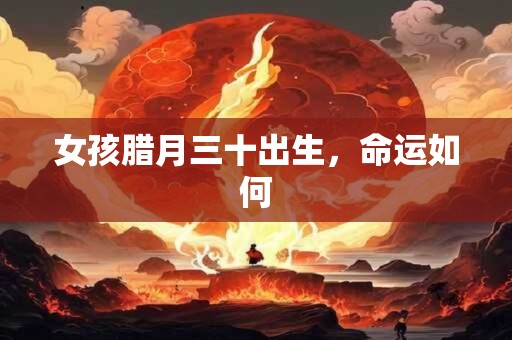 女孩腊月三十出生，命运如何