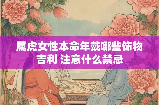 属虎女性本命年戴哪些饰物吉利 注意什么禁忌