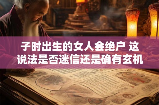 子时出生的女人会绝户 这说法是否迷信还是确有玄机