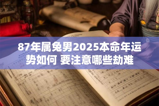 87年属兔男2025本命年运势如何 要注意哪些劫难