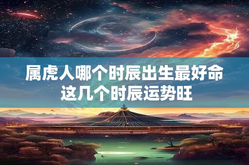 属虎人哪个时辰出生最好命 这几个时辰运势旺