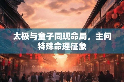 太极与童子同现命局，主何特殊命理征象