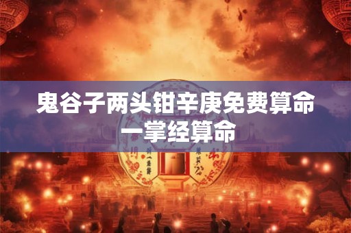 鬼谷子两头钳辛庚免费算命 一掌经算命