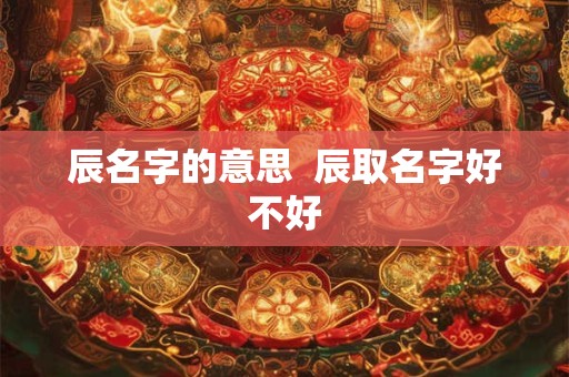 辰名字的意思  辰取名字好不好