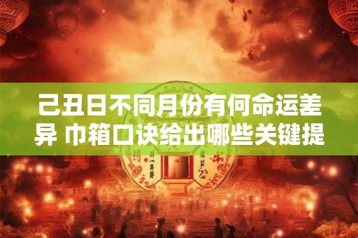 己丑日不同月份有何命运差异 巾箱口诀给出哪些关键提示