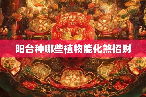 阳台种哪些植物能化煞招财