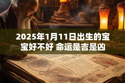 2025年1月11日出生的宝宝好不好 命运是吉是凶