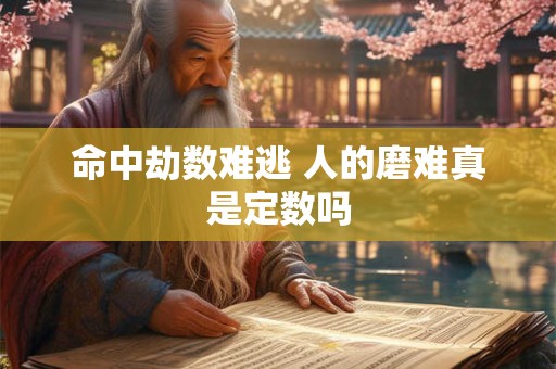 命中劫数难逃 人的磨难真是定数吗