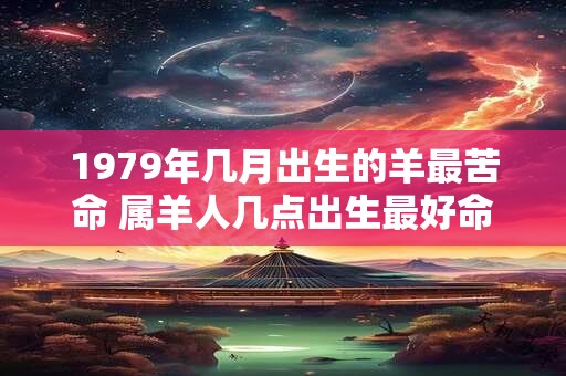1979年几月出生的羊最苦命 属羊人几点出生最好命