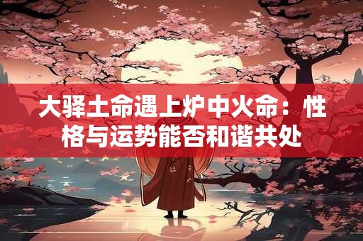 大驿土命遇上炉中火命：性格与运势能否和谐共处