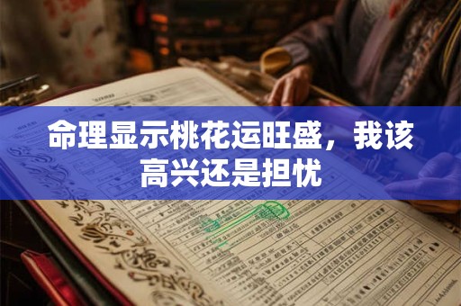 命理显示桃花运旺盛，我该高兴还是担忧