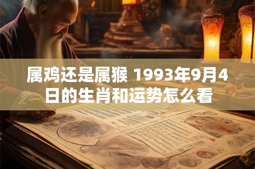 属鸡还是属猴 1993年9月4日的生肖和运势怎么看