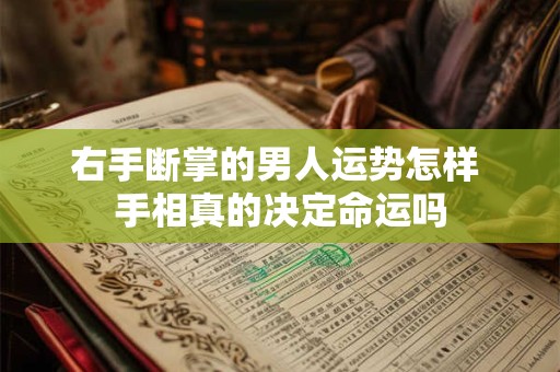 右手断掌的男人运势怎样 手相真的决定命运吗