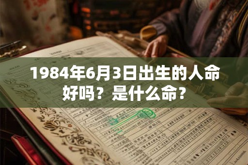 1984年6月3日出生的人命好吗？是什么命？