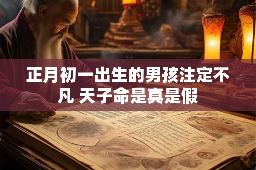 正月初一出生的男孩注定不凡 天子命是真是假