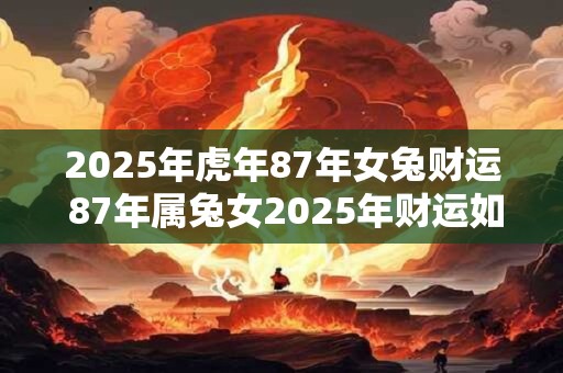 2025年虎年87年女兔财运 87年属兔女2025年财运如何 2025年虎年87年女兔财运 87年属兔女2025年财运如何