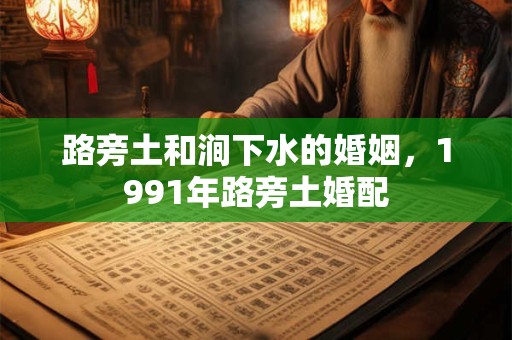 路旁土和涧下水的婚姻,1991年路旁土婚配 路旁土和涧下水的婚姻,1991年路旁土婚配