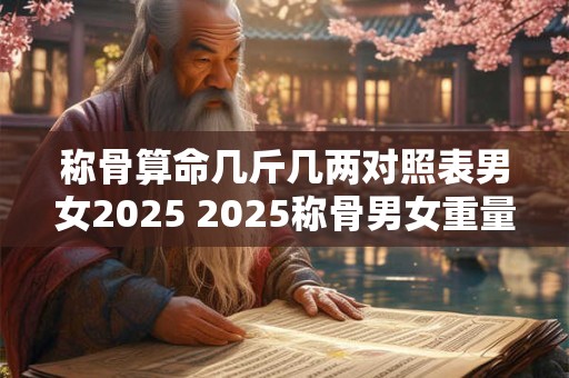 称骨算命几斤几两对照表男女2026 2026称骨男女重量对照 称骨算命几斤几两对照表男女2026 2026称骨男女重量对照