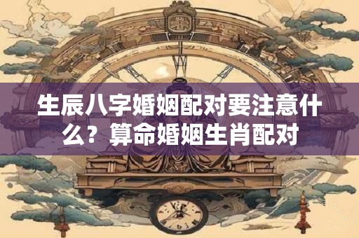 详细阅读:生辰八字婚姻配对要注意什么?算命婚姻生肖配对 生辰八字婚姻配对要注意什么?算命婚姻生肖配对