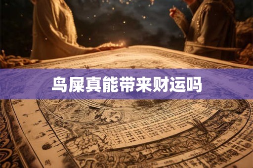 鸟屎真能带来财运吗
