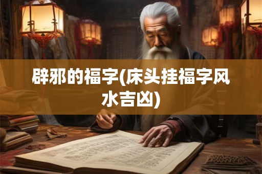辟邪的福字(床头挂福字风水吉凶)